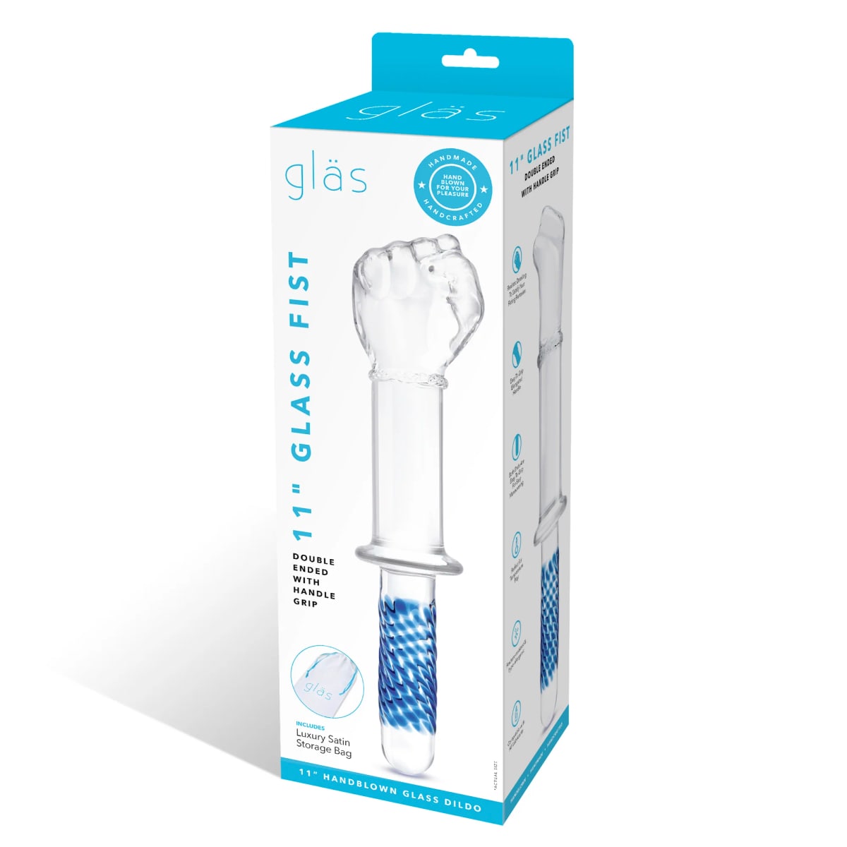 11-Inch Glass Fist Dildo