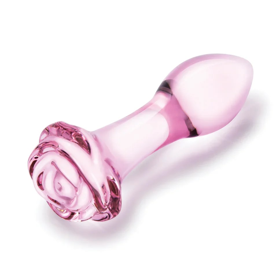 3-Piece Rosebud Glass Butt Plug Training Kit
