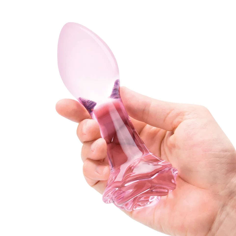 3-Piece Rosebud Glass Butt Plug Training Kit