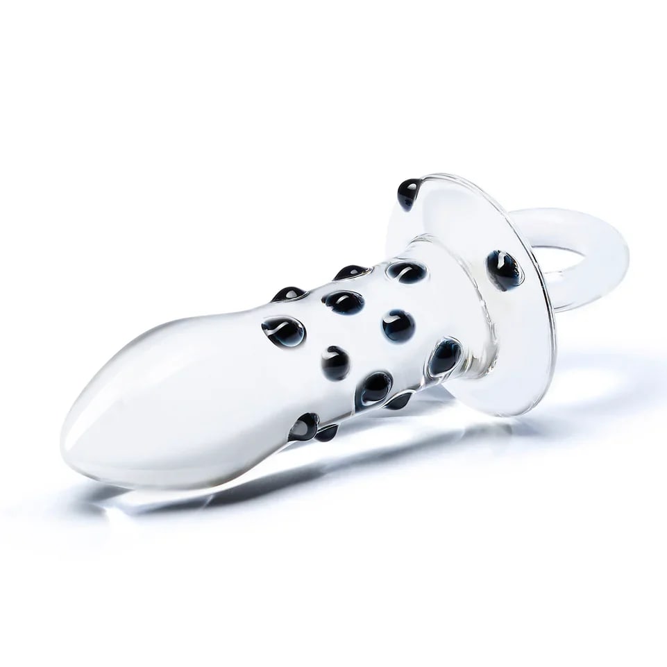 5" Pacifier Glass Butt Plug