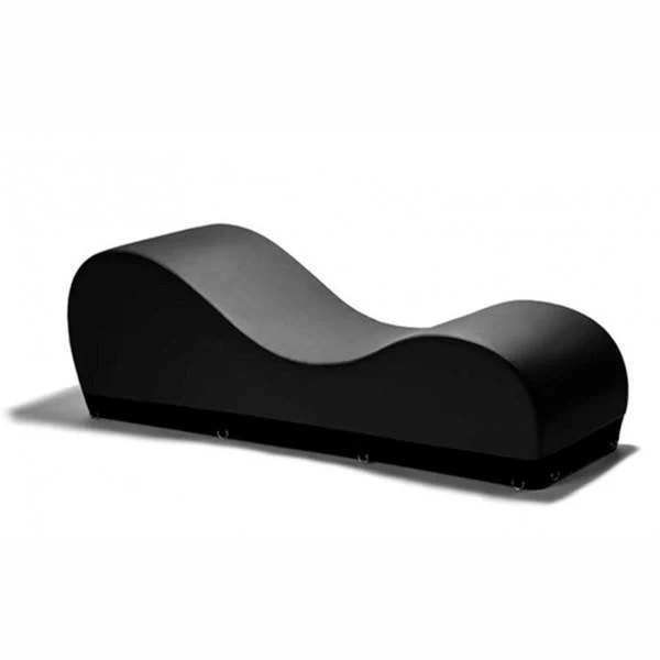 Liberator Black Label Esse Chaise with Cuff Kit - Black Faux Leather