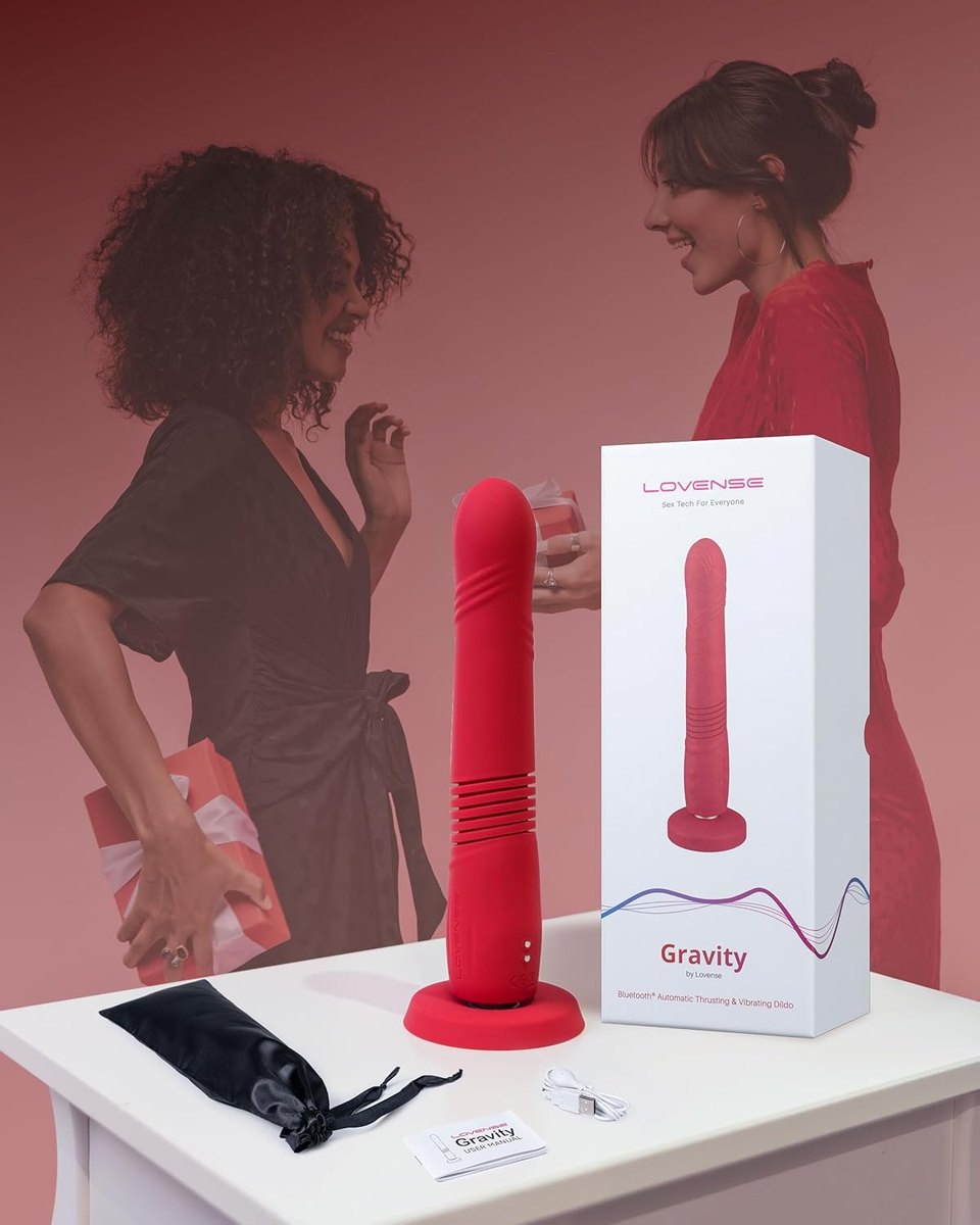 Lovense Gravity App-Controlled Thrusting Dildo