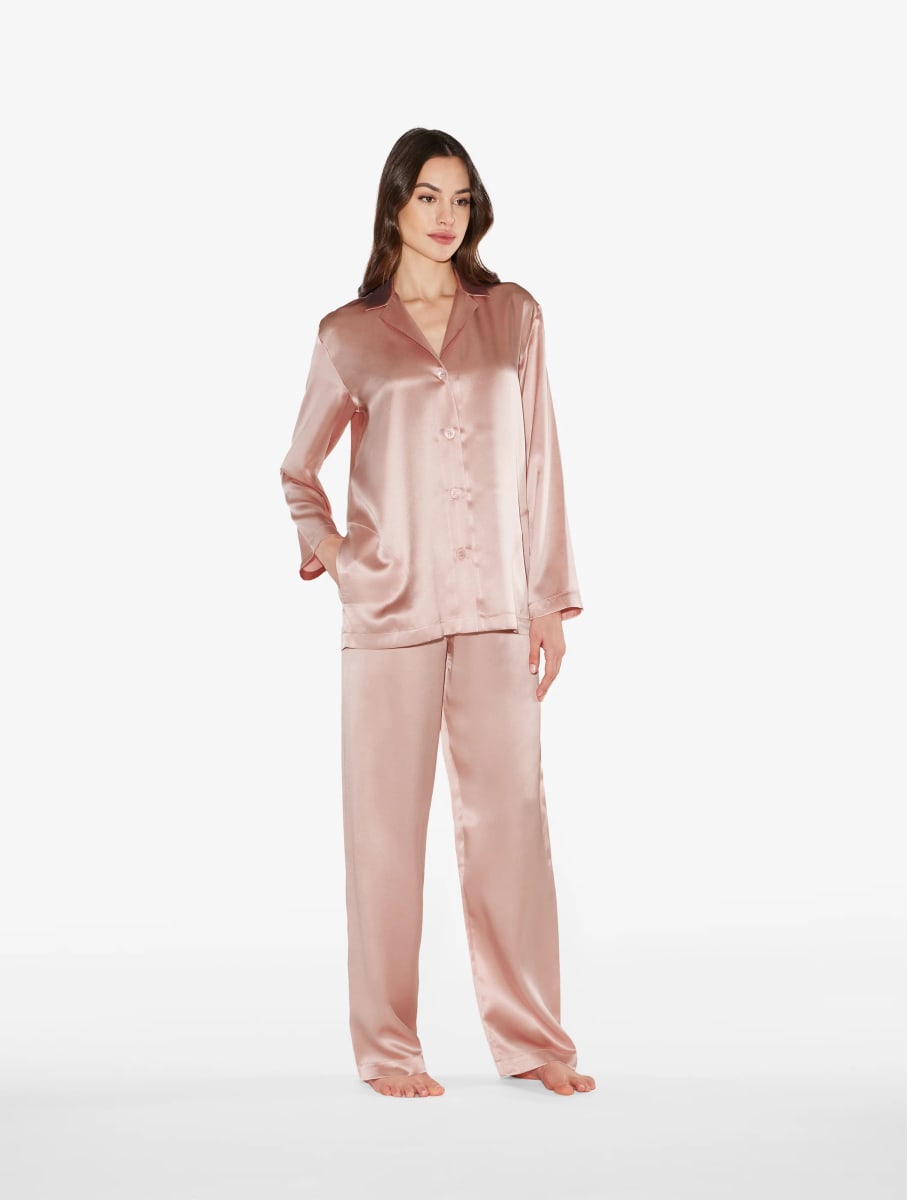 Pure Silk Satin Pyjama Set