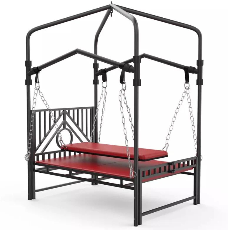 Roomsacred BDSM Sex Room Torture Bed with Sex Swing