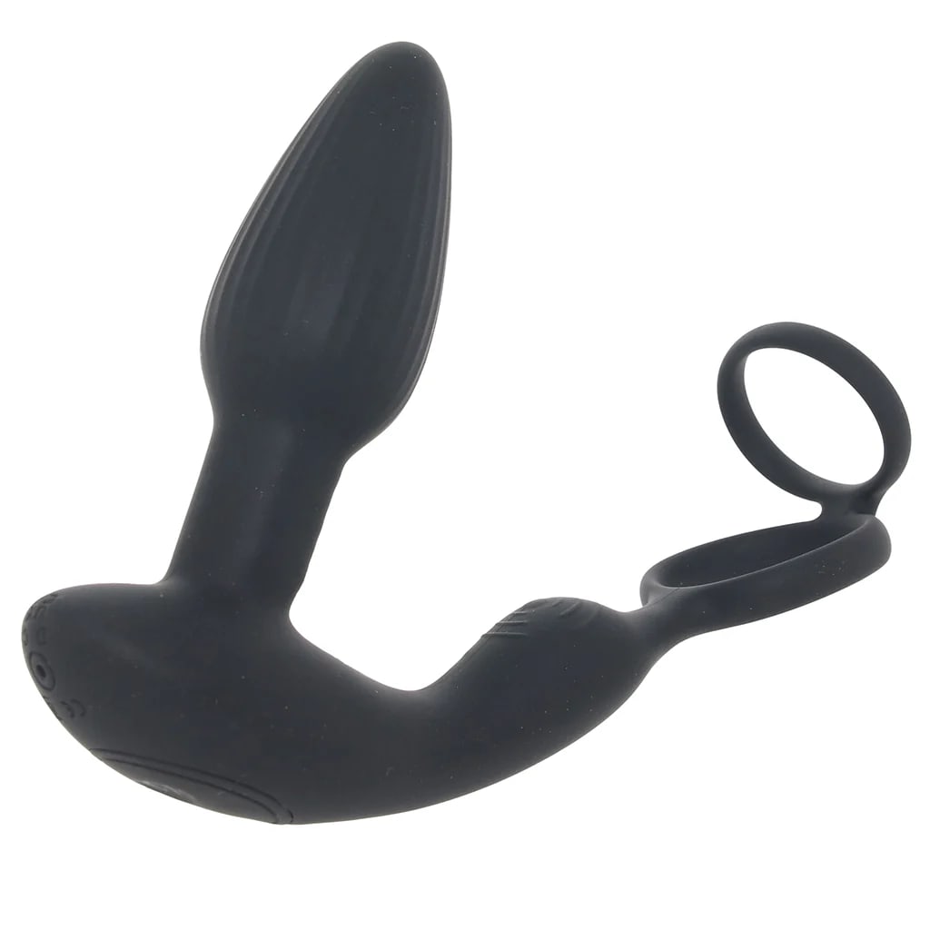 Shots Levelz Vibrating & Rotating Prostate Stimulator with Cock Ring