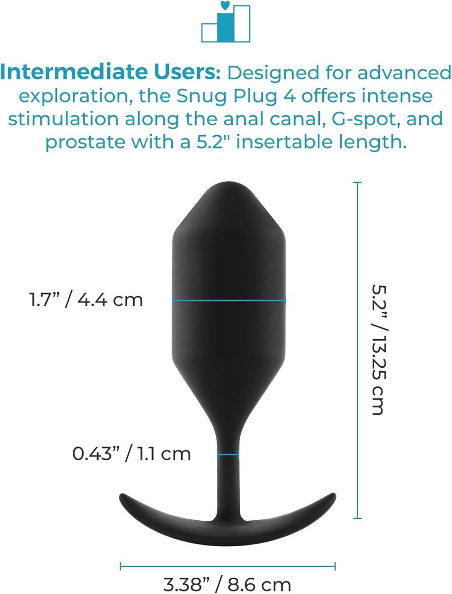 Snug Plug Weighted Silicone Butt Plug